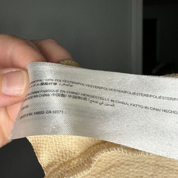 Finders Keepers Gabriella Cami Champagne Color Cross Back Tie Party size Large - Picture 11 of 11